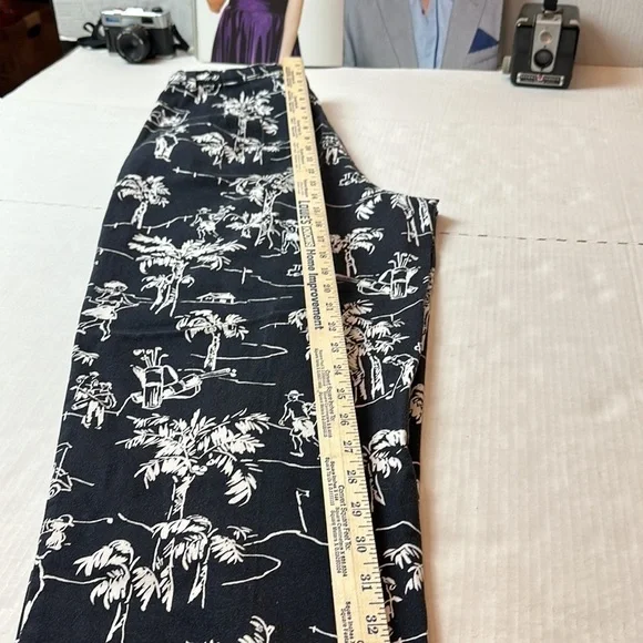 90s Talbots Palm Springs Pants 100% Cotton Resort Golf Coastal Grandmillennial - Picture 11 of 14